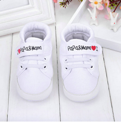 I Love Papa & Mama Baby Shoes