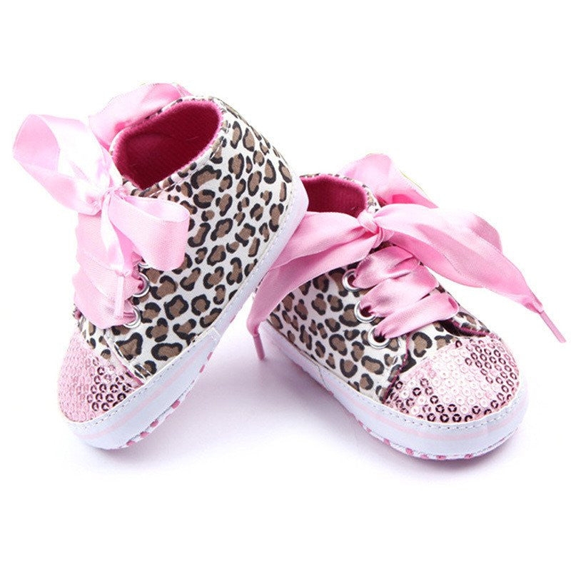 LEOPARD SEQUIN TODDLER BABY SHOES