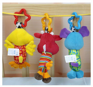 Plush Rattle Toys for Baby Stroller