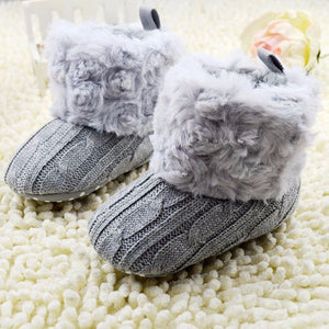Baby Sweater Knit Fleece Boots