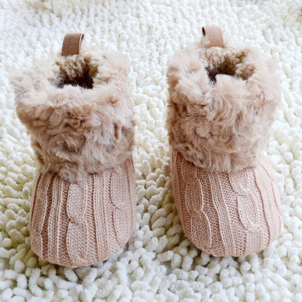 Baby Sweater Knit Fleece Boots Free+Shipping