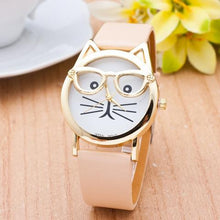 Adorable Cat Watch With Glasses