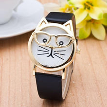 Adorable Cat Watch With Glasses