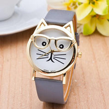 Adorable Cat Watch With Glasses Free + Shipping