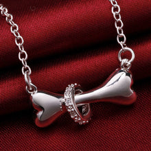 Silver Dog Bone Tag  Necklace Free+Shipping