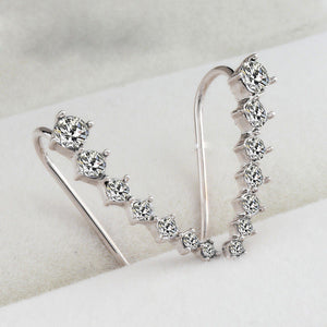 Rhinestone Crystal Piercing Earrings