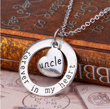 Forever in My Heart Circle Pendant Grandma Necklace
