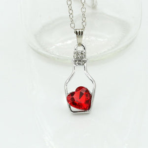 Heart in Bottle Necklace