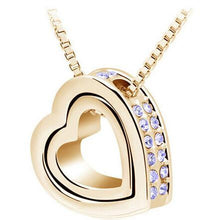 Crystal Heart Necklace and Pendant