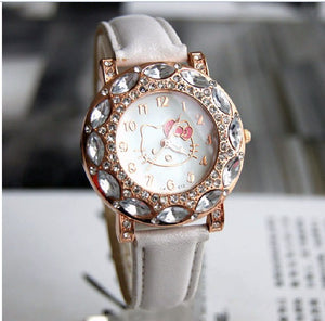 Hello Kitty Rhinestone Watch Free+ Shipping