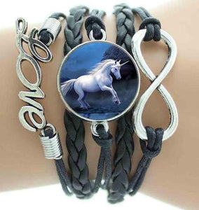 Beautiful Infinity Horse Bracelet