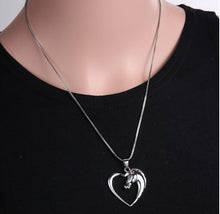 Heart and Horse Necklace