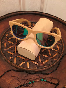 Handmade Light Grain Full Bamboo Full Wood Sunglasses 100% Natural, Mirror,UV400,Anti-Reflective For Men And Women