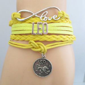 Zodiac  Infinity Bracelet