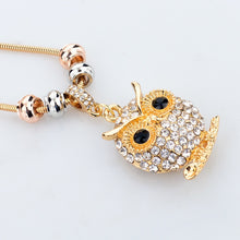 Crystal Love Owl Necklace