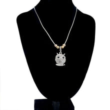 Crystal Love Owl Necklace Free+Shipping