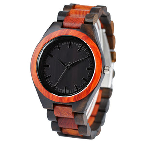 Men's  Bamboo Quartz Wristwatch